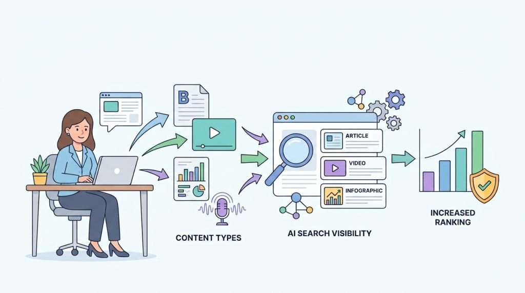 How to Increase AI Visibility of Your Website: A Step-by-Step Guide 15 Publish Different Types of Content