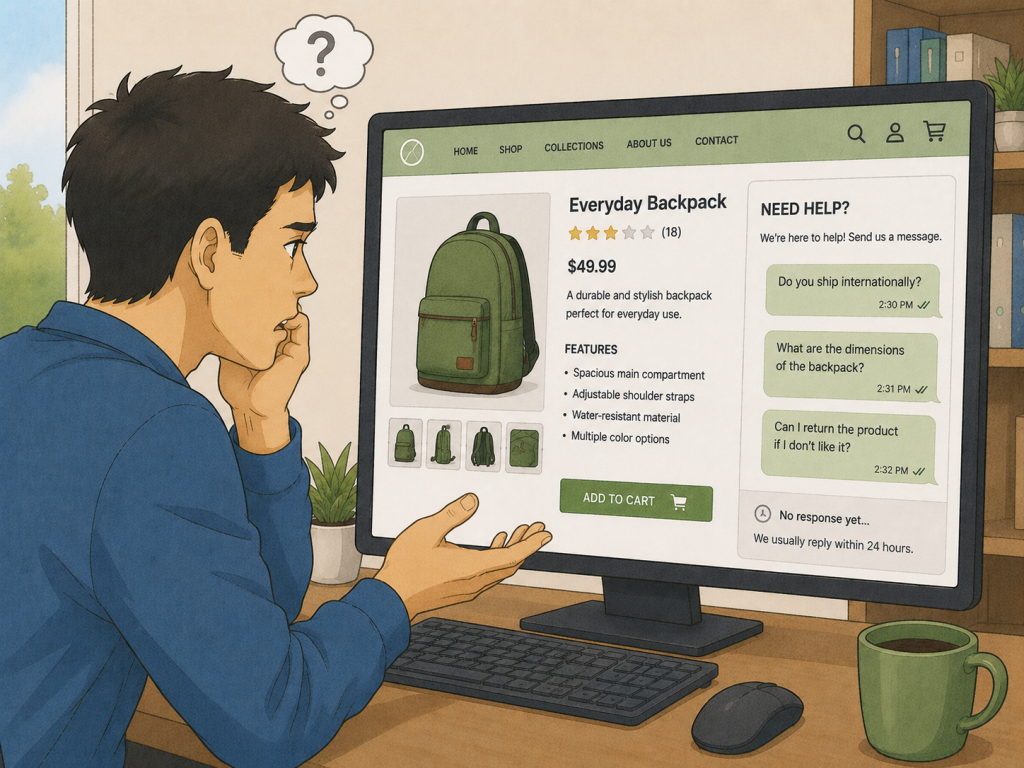 Why Your Shopify Store Gets Traffic But No Sales (15 Proven Fixes) 13 Your Store Doesnt Answer Customer Questions